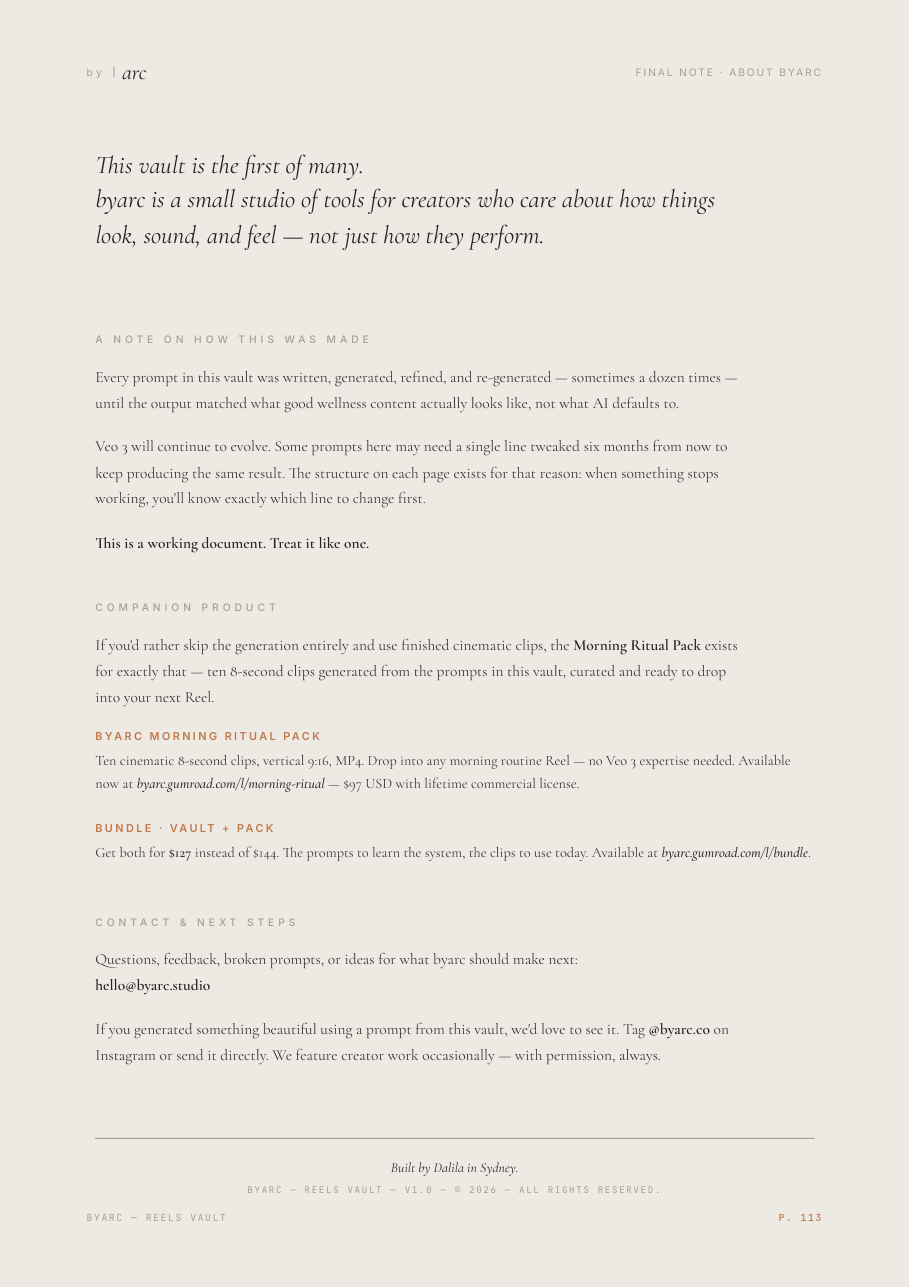 Final note page